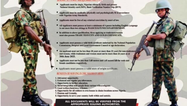 NIGERIAN ARMY RECRUITMENT